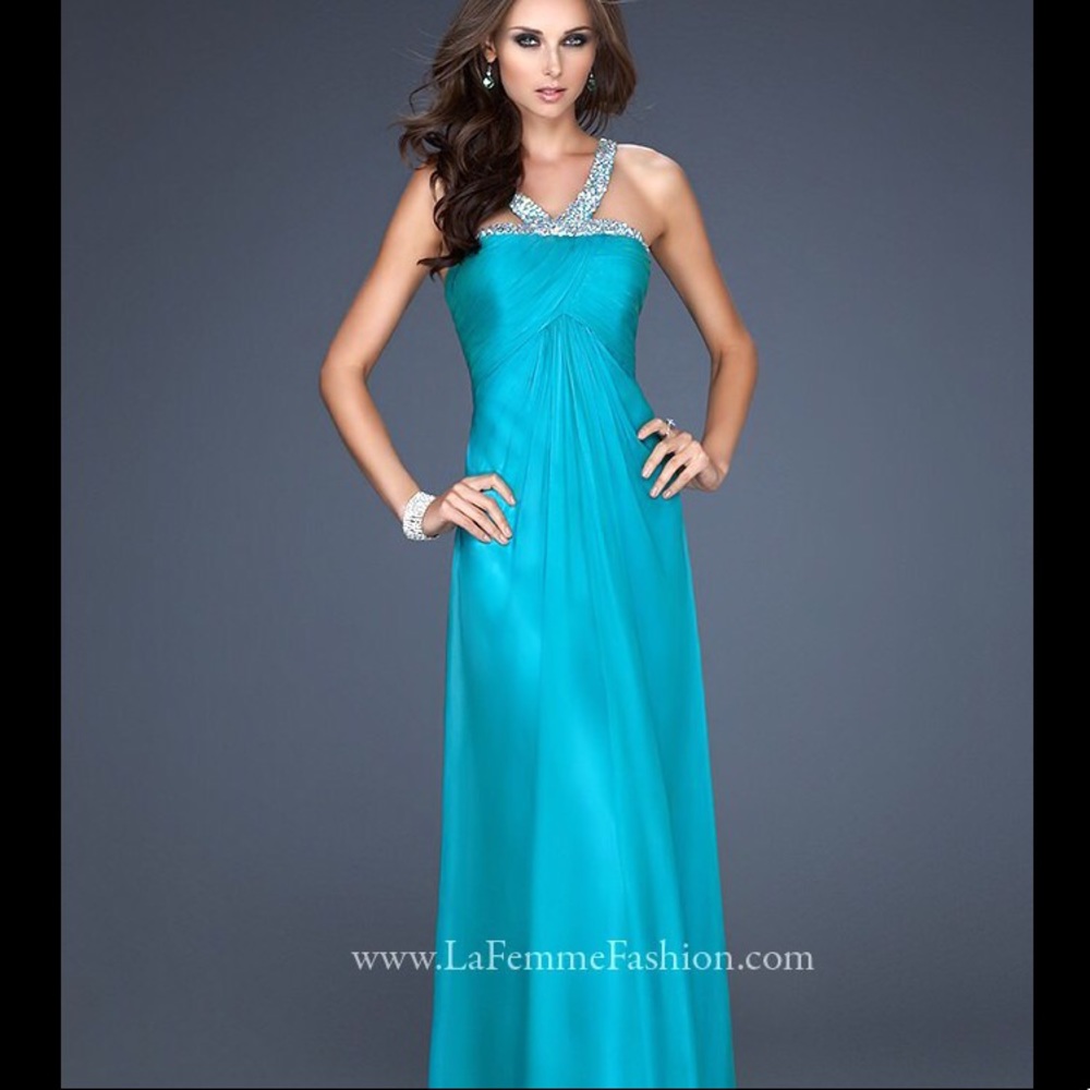 Teal Formal Gown / Maxi Dress